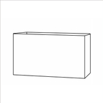 Кашпо, коллекция Concrete, форма BALCONY