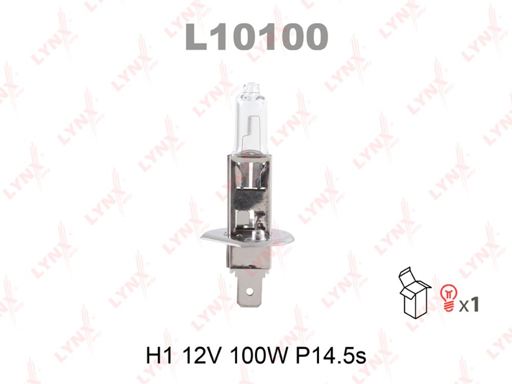 L10100  LYNXauto Лампа H1 12V 100W P14.5S