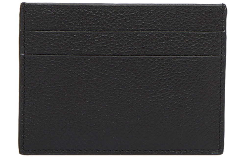 Balenciaga Cash Grain Calfskin Card Holder Card Holder Regular Men"s Black
