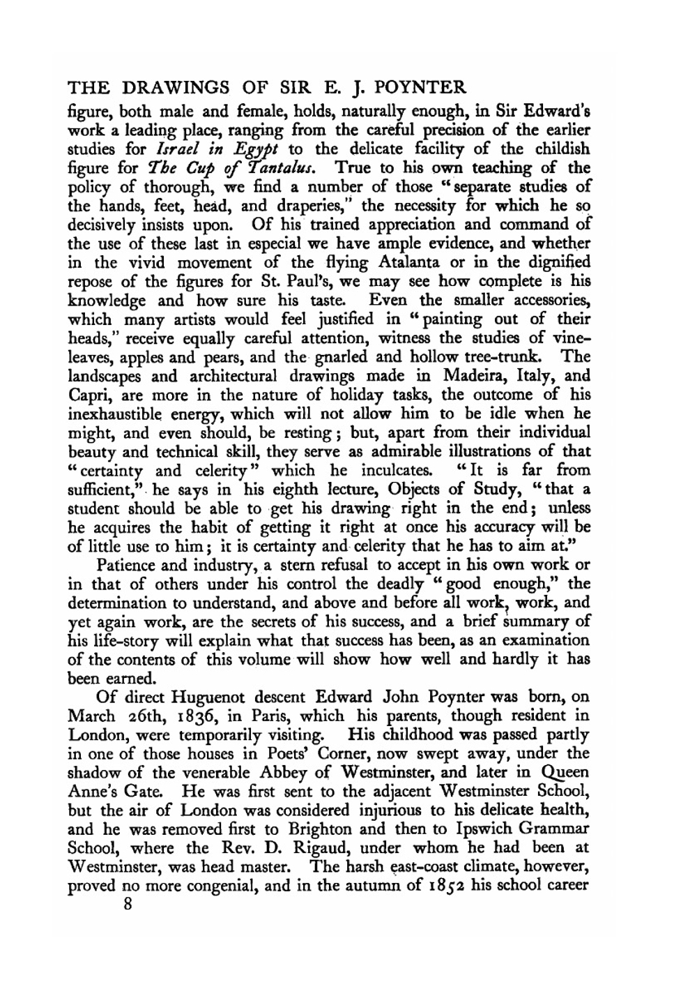 Drawings of Sir E. J. Poynter | M. l'abbé Trochon