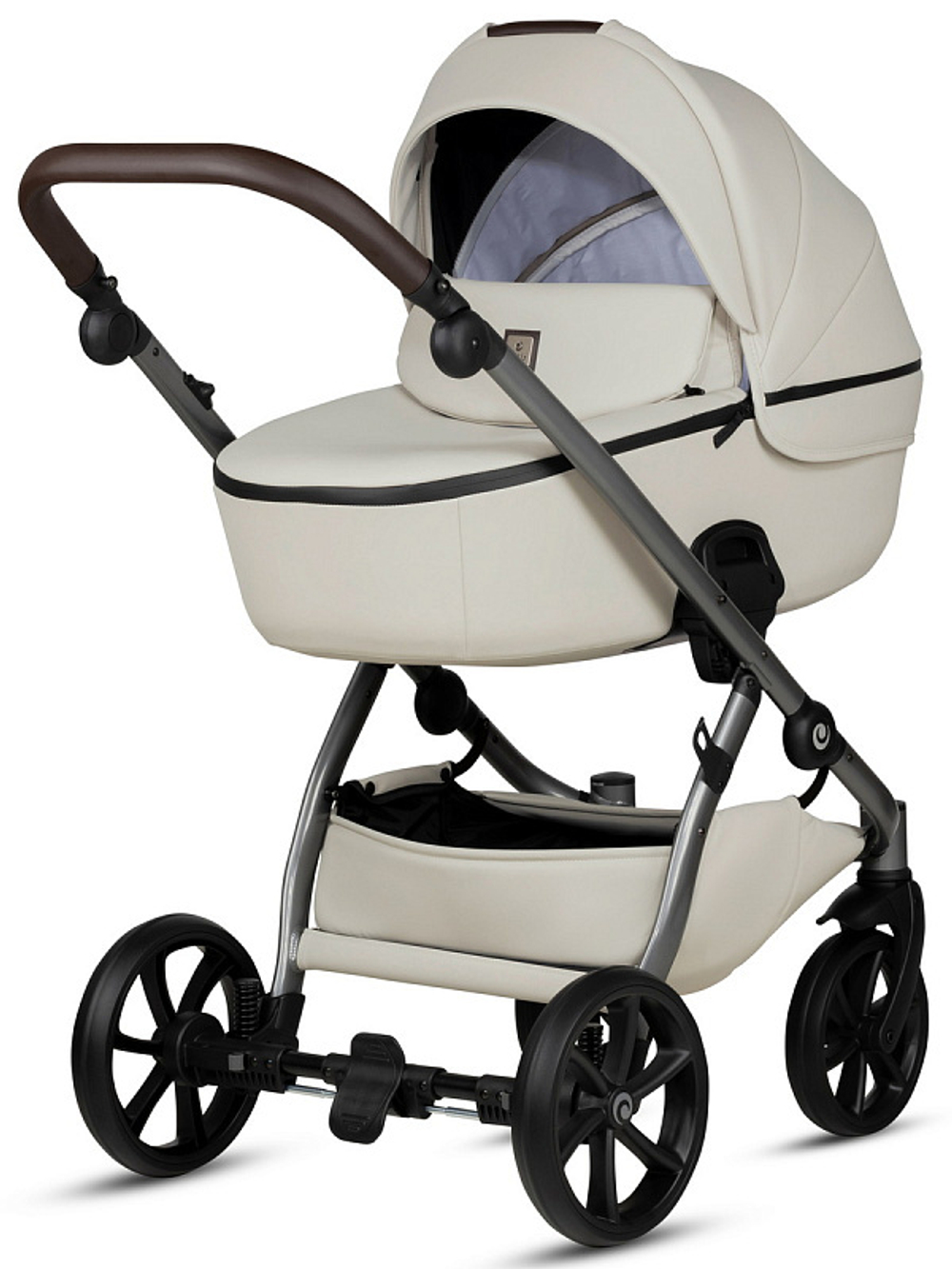 Детская коляска Tutis Uno 5 Plus Leather collection 2 в 1 1402168 Black Sesame