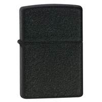 Зажигалка черная матовая Zippo с покрытием Black Crackle