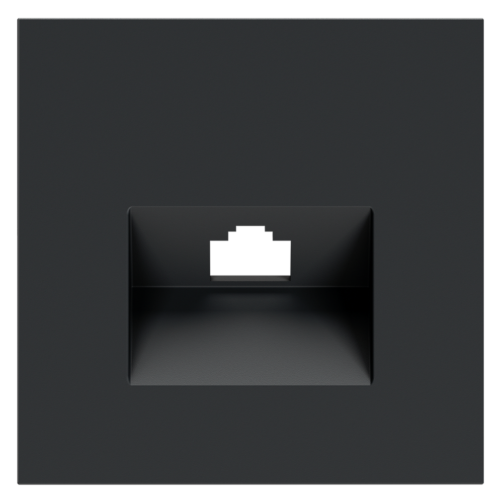 Накладка для розетки компьютерной RJ45 кат.6, S70 (графит)