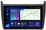 Магнитола для Volkswagen Polo 5 2009-2020 (рамка черная матовая) - Teyes CC3-2K QLed Android 10, ТОП процессор, SIM-слот, CarPlay
