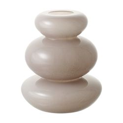 Ваза Riverstone, 20 см, жемчужно-серая