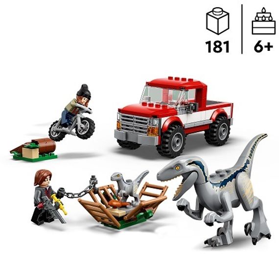 Lego konstruktor Jurassic World 76946 Blue & Beta Velociraptor Capture