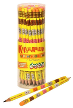 Карандаш ч/г НВ с ластиком "Мультики" (Каляка-Маляка)