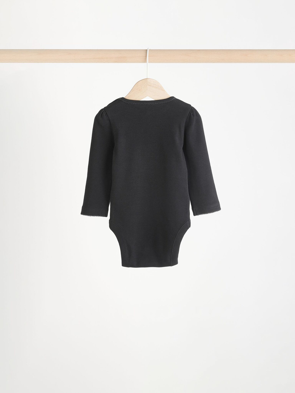 Боди с длинным рукавом для малышей Next N95-272, 3 шт., Черный, Молочный