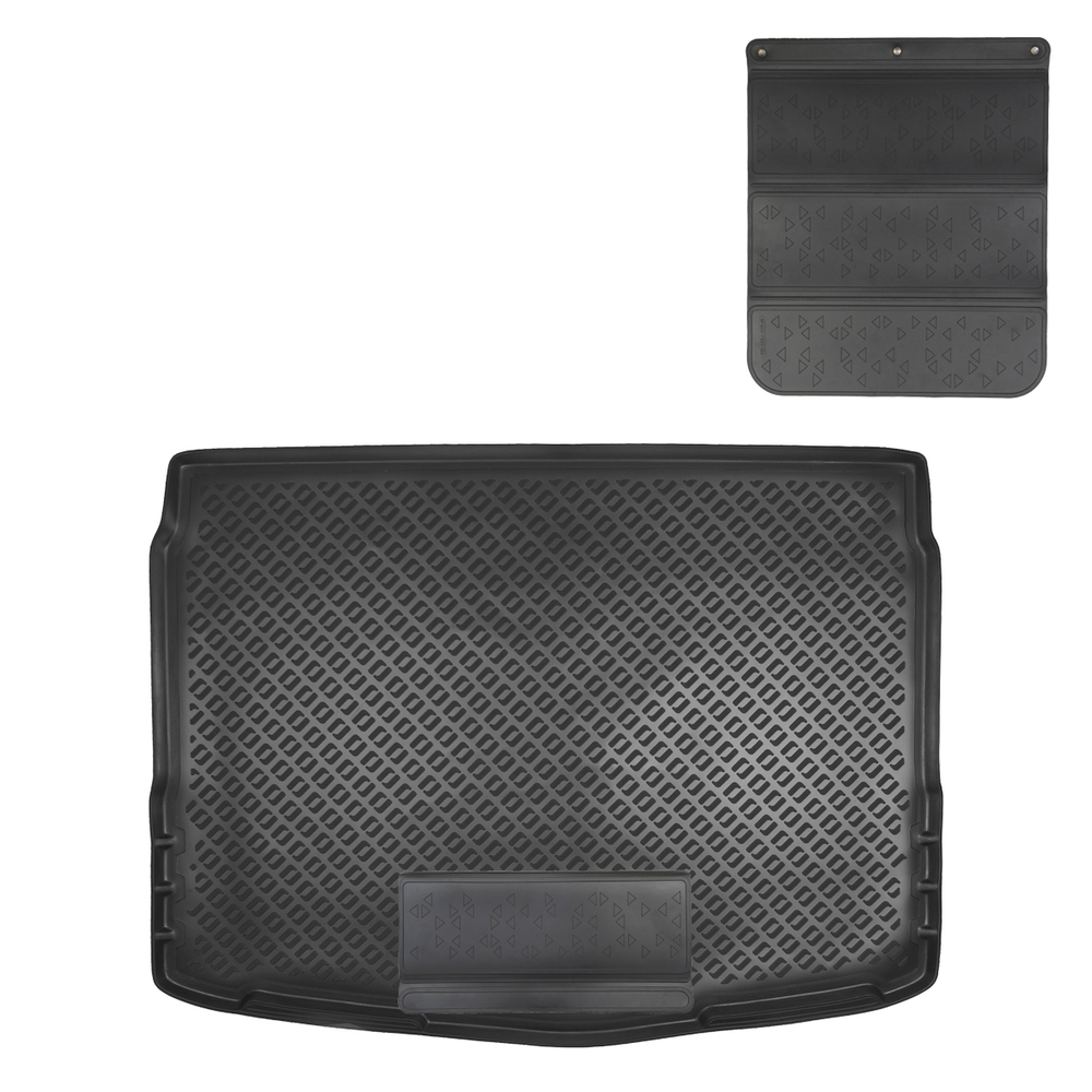 Коврик в багажник Norplast/Unidec для Nissan Qashqai в кузове J11 (2014-), Черный, арт.NPA00-T61-604-APP