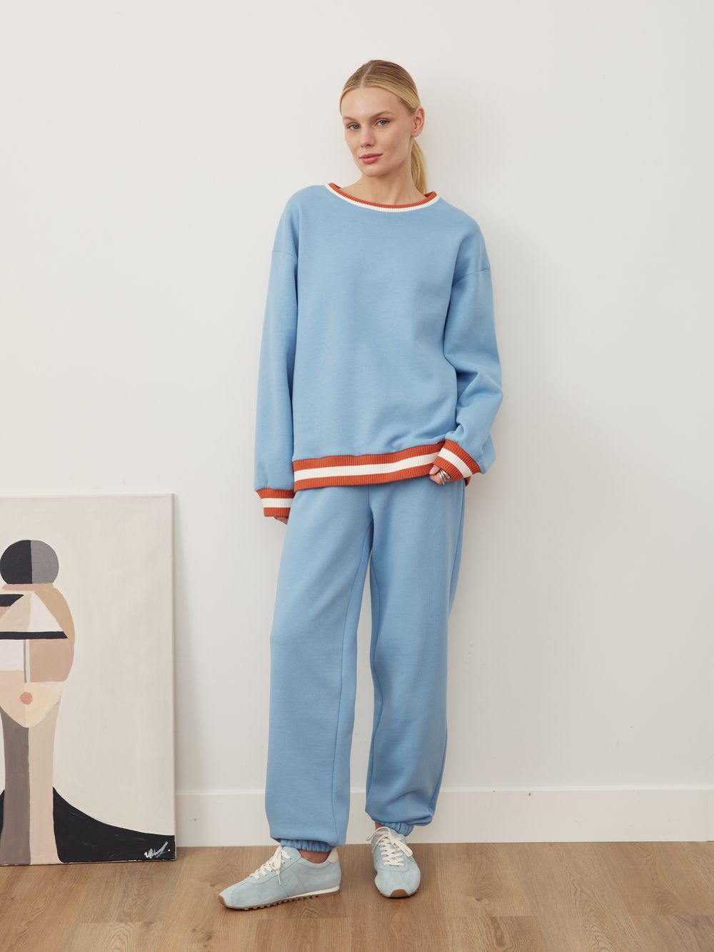 СВИТШОТ ГОЛУБОЙ