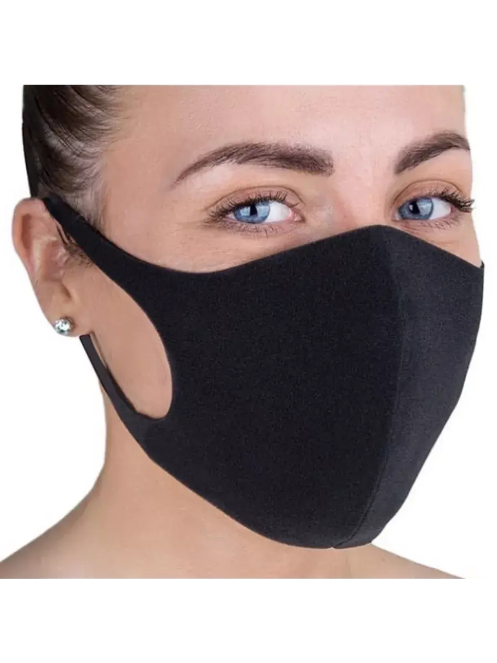 Маска многоразовая,неопрен, черная