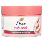 Dove, Скраб для тела, белый персик и измельченный рис, 298 г (10,5 унции)
