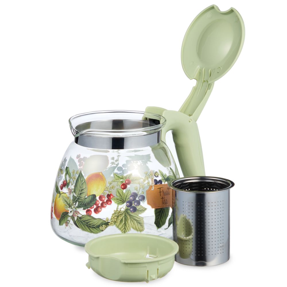 ЗАВАРОЧНЫЙ ЧАЙНИК AGNESS С ФИЛЬТРОМ "ФРУКТЫ" 900 МЛ.