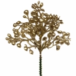 Ветка декоративная «Блеск ягод» 15 см, Шампань