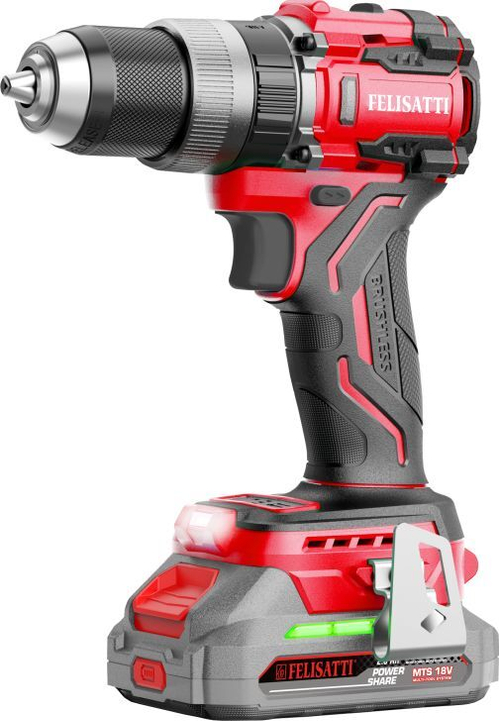 Аккумуляторная ударная дрель-шуруповерт FELISATTI FT10888 М-серия (2х2А/ч в кейсе)