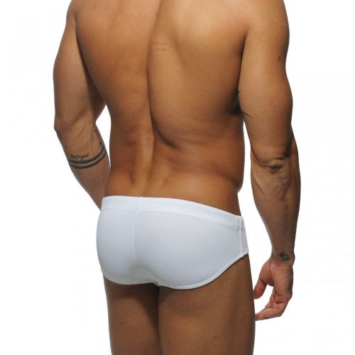 Мужские плавки брифы белые с Пуш -ап Addicted  Navy - Black Stripes Push up