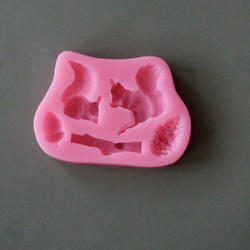 Молд силиконовый "Белочки" / форма для лепки из полимерной глины, мастики, шоколада