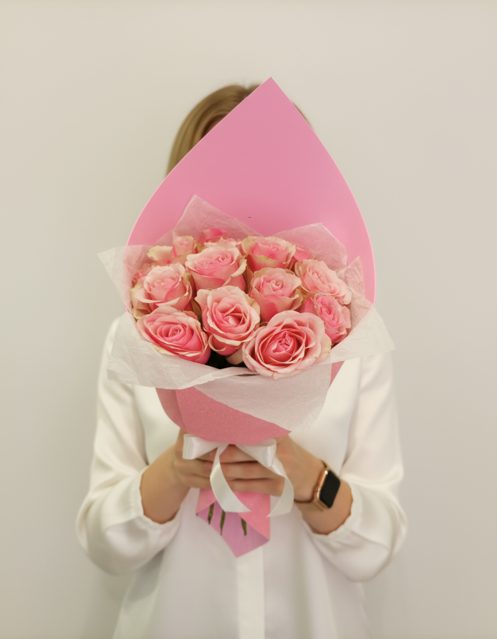 Букет из 11 розовых роз