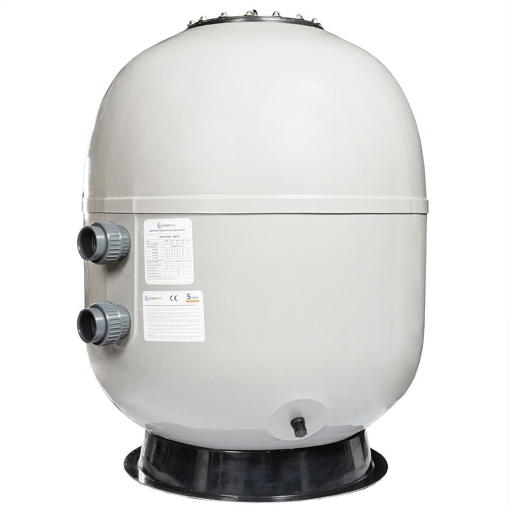 Фильтр AquaViva HS1250 (62m3/h, 1250mm, 2420kg, 90mm, 2,5Бар, 1.2м засыпка)