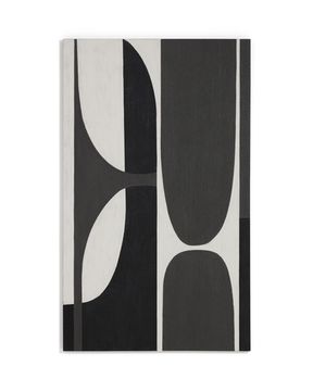 Абстрактная черно-белая картина Onure, 120 x 200 см