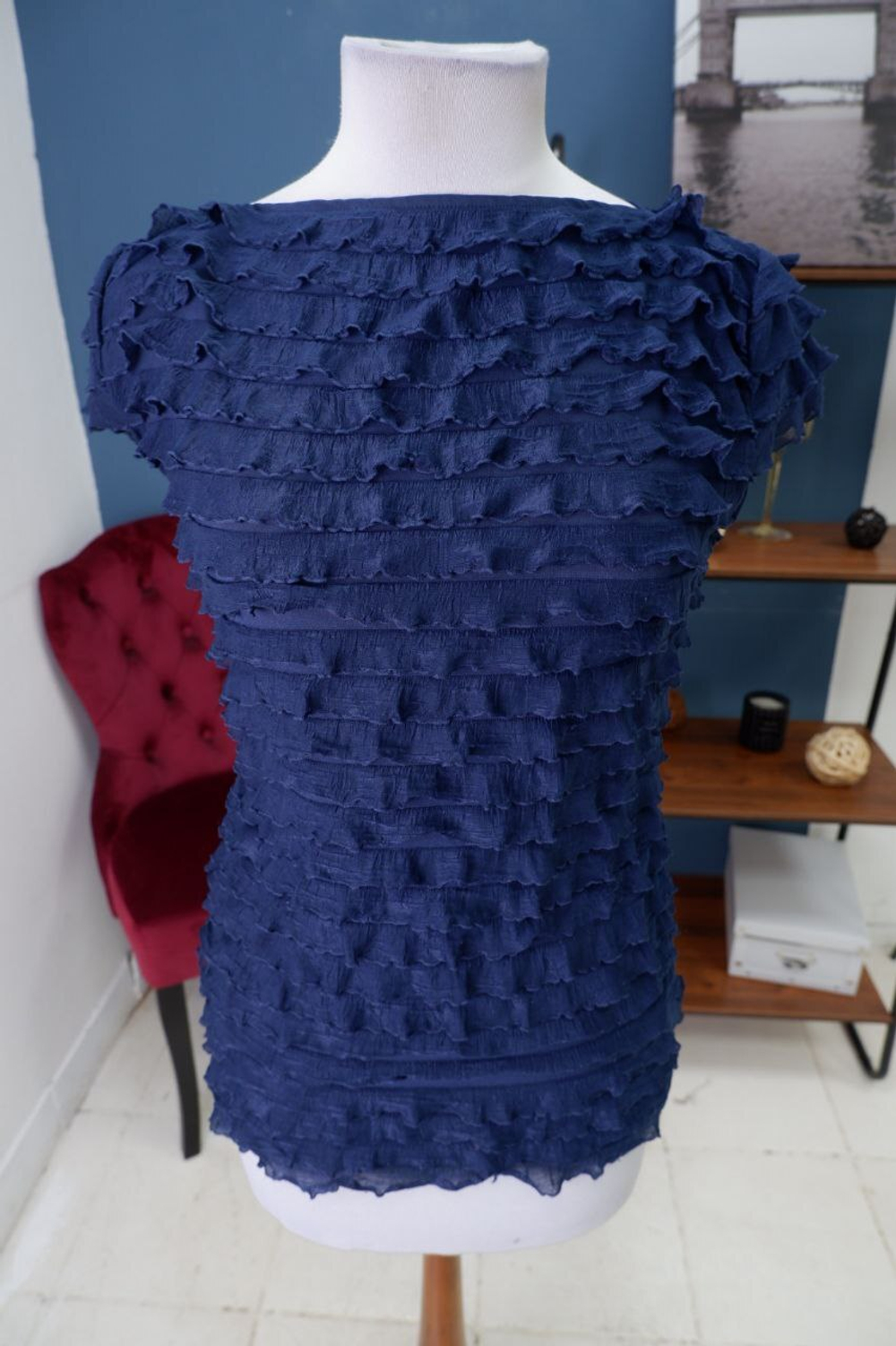 Блузка с воланами 42/44 размер