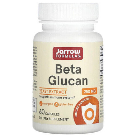 Jarrow Formulas, бета-глюкан, 250 мг, 60 капсул