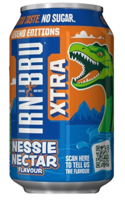 Газированный напиток IRN-BRU Xtra Nessie Nectar Лохнесское чудовище