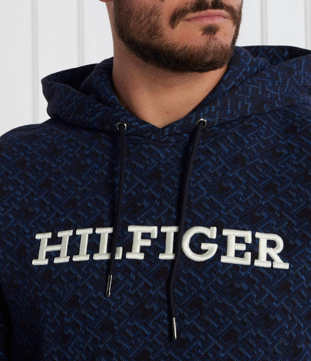 Худи AOP MONOGRAM HOODY Tommy Hilfiger - темно-синий(MW0MW32703)