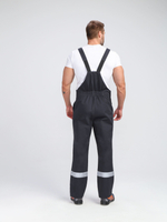 Костюм Бриготек-2 СОП (тк.Смесовая,260) п/к, т.серый/красный