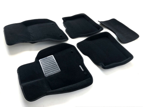 Коврики салона для MERCEDES W221 (S-Class) (2005-2013) Long Euromat 3D Business черные. Арт. EMC3D-003504