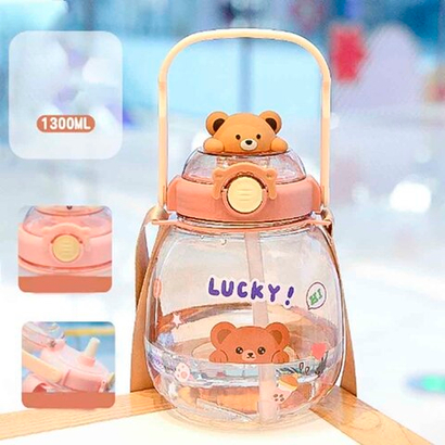 Бутылка с медведем 1300мл (Коричневая)