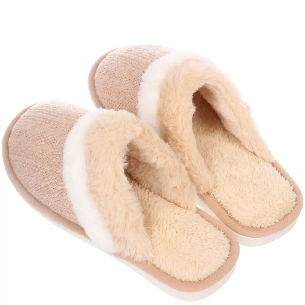 Тапочки женские домашние «DAISY», цвет бежевый, р-р 40-41