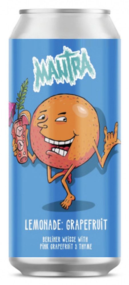 Пиво Мантра Лимонэйд Пинк Грейпфрут Тимьян / Mantra Lemonade Pink Grapefruit Thyme 0.5 - банка