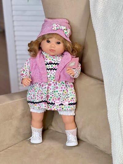 Кукла Berbesa мягконабивная 42см SANDRA в пакете (4420K)