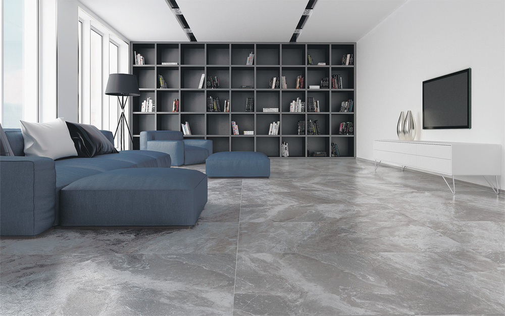 Глазурованный керамогранит Grasaro Marble G-2991.MR/S1 60x120 см 1.44 м² матовый цвет серый