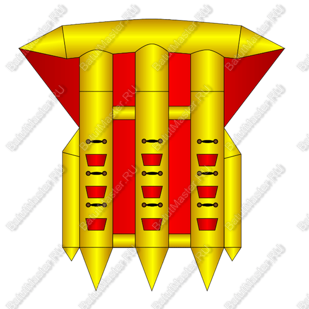 Тройной водный банан, мест для посадки 9, без усиления