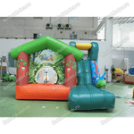 Небольшой надувной батут "Лесной домик"