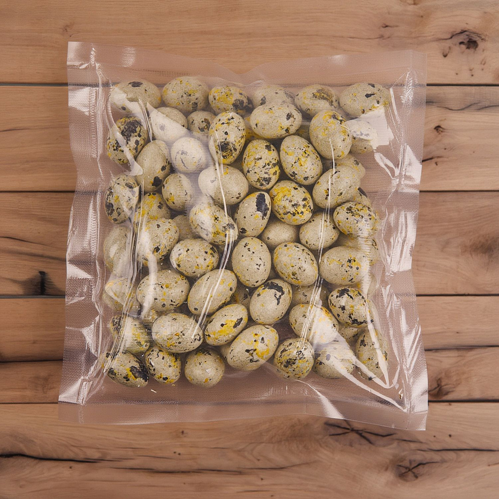 Драже шоколадное с миндалем «Яички бежевые с жёлтым» 0,5 кг