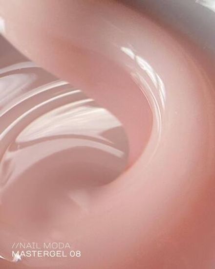 Nail Moda Mastergel 08 - Гель суфле моделирующий бежевый, 15гр