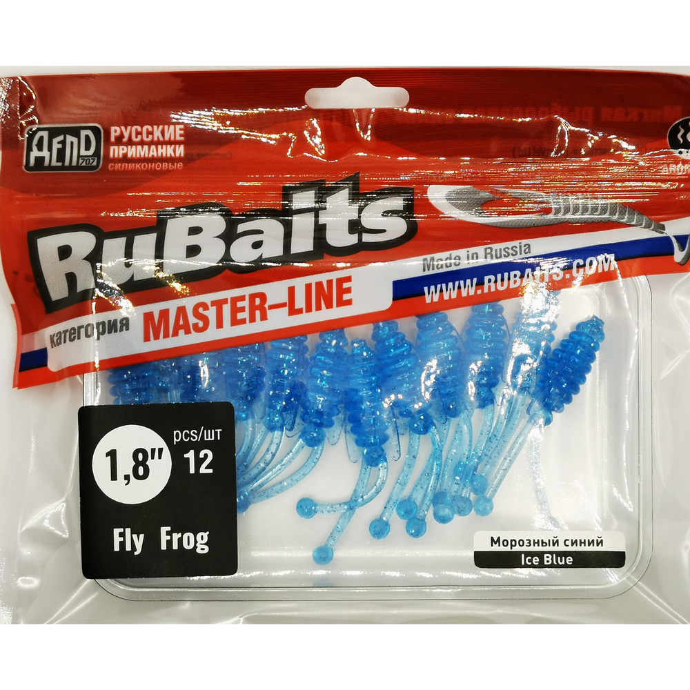 12 шт. 4,5 см Рыболовные, силиконовые приманки рачки. Головастик RuBaits Fly Frog Набор для рыбалки на щуку, судака, окуня, форель Для зимней рыбалки, микроджиг.