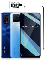 Защитное стекло ROSCO для realme 7 Pro;realme 8;realme 8 Pro оптом (арт. RM-7PRO-FSP-GLASS-BLACK)