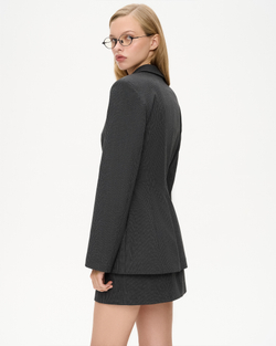 Платье мини из костюмной ткани