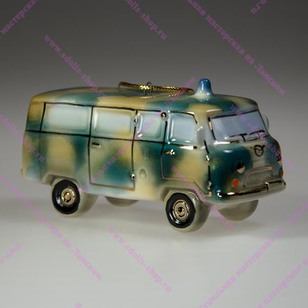 Фарфоровая ёлочная игрушка Буханка военная