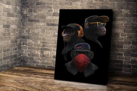 Постер "Модные обезьяны"