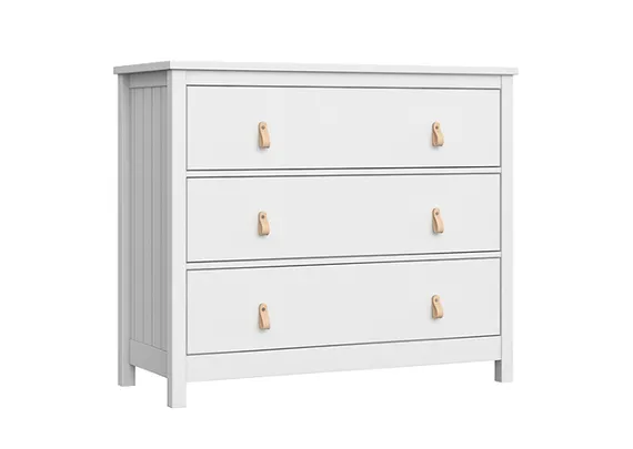 Комод Wood 3 ящика (белый)
