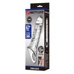 Прозрачная насадка на пенис - 22 см. (Цвет: прозрачный)