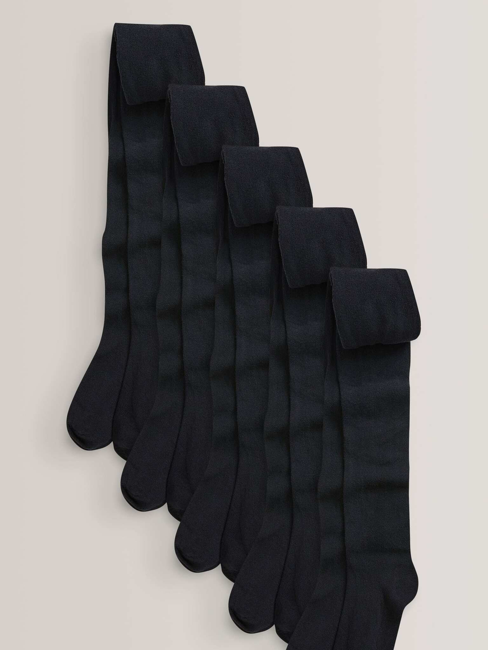 Колготки хлопковые для девочки Next 961-084, 5 шт., Черный