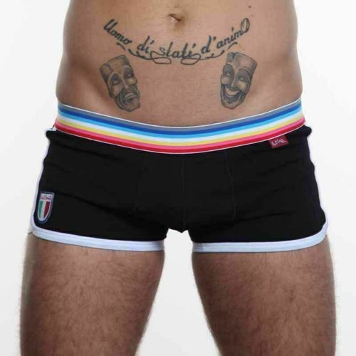Мужские трусы хипсы черные Paul Smith Trunk Black