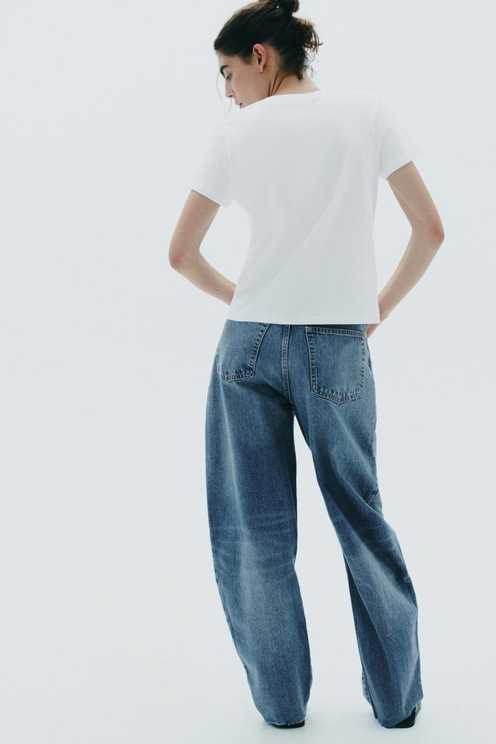 ZARA ФУТБОЛКА С НАДПИСЬЮ, БЕЛЫЙ