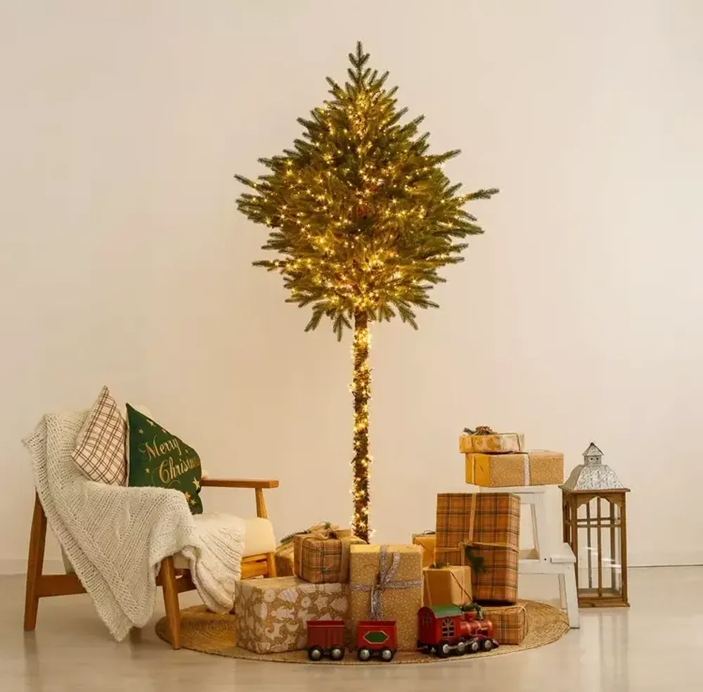 ель ТОРШЕР с встроенной гирляндой (литая хвоя 100%)